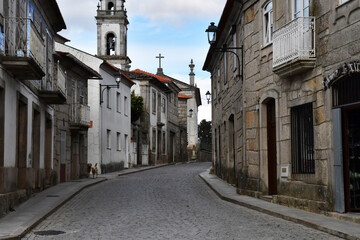 Favaios, Portugal - march 26 2022 : the village center