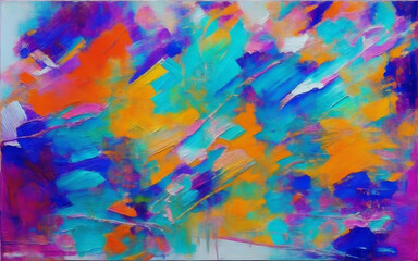 Fototapeta na wymiar colorful abstract art, watercolor, create with generative Ai