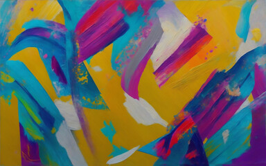Fototapeta na wymiar colorful abstract art, watercolor, create with generative Ai