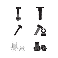 bolt and nut icon