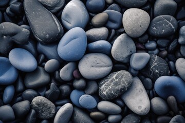 Fototapeta na wymiar Beautiful background of rocks, stones, and pebbles for decorative us. Generative AI