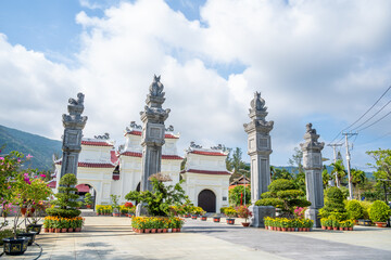 View of Hang Duong Cemetery. Where have Vo Thi Sau grave, rebels and prisoners who died at the...