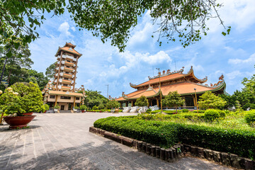 View of Ben Duoc Temple, Cu Chi Tunnel, Ho Chi Minh city, The historic district revolutionary...