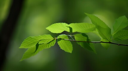 Fototapeta na wymiar leaves on a branch