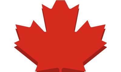 Mininmalist background for canada day. Vector illustration with place for your text