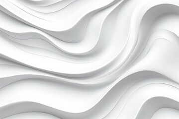 Obraz na płótnie Canvas Abstract White Silky Smooth Elegant Ornate Texture Generative AI 
