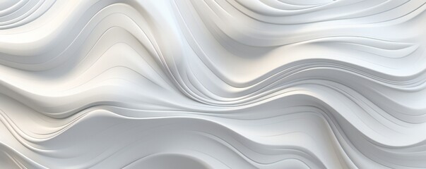 Obraz premium Abstract White Silky Smooth Elegant Ornate Texture Generative AI 