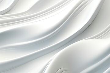 Abstract White Silky Smooth Elegant Ornate Texture Generative AI 