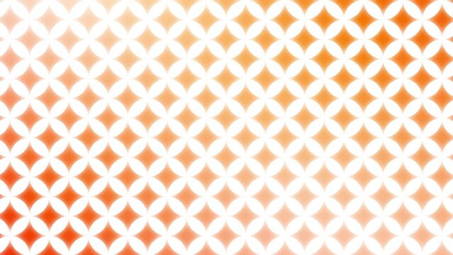 和風な七宝柄とオレンジ系のグラデーションが光るビデオ背景イメージ