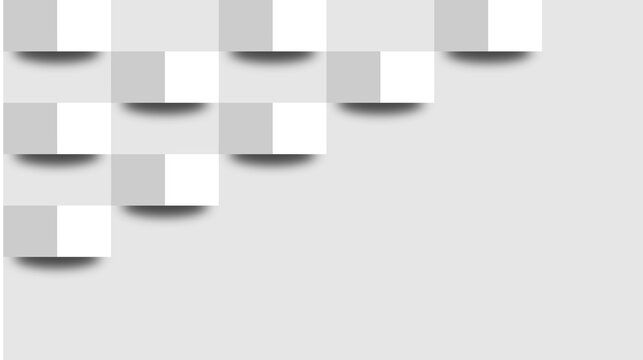  3d white rendering background design, white box design pattern
