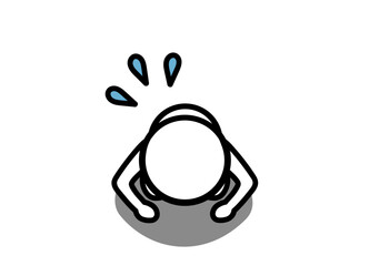 土下座してお願いする人