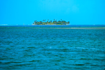 A small key in San Andres island at the sea of the seven colors, Colombia