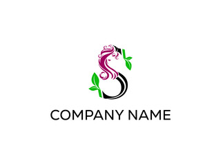 Modern abstract digital logo. typography, Creative Beauty logo and  Minimal technology   vector illustration logo.  symbol set for  artist, modern style Awesome logo in shape a template Mode flat.