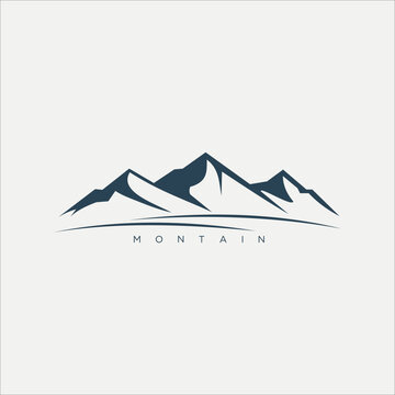 Montain logo icon vector template.