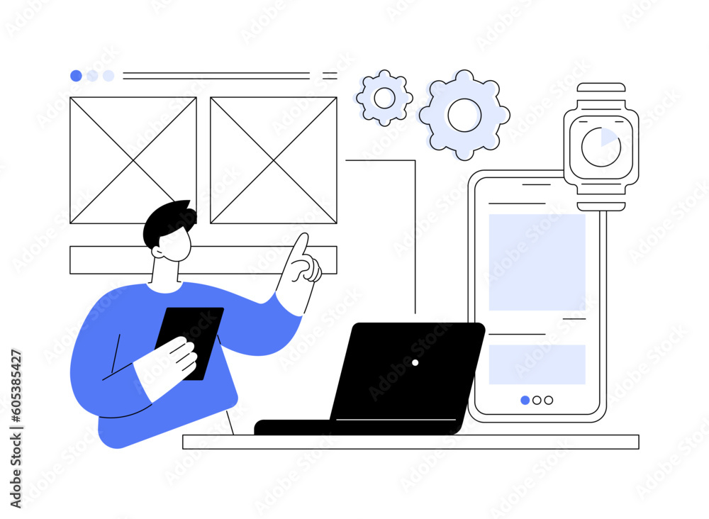 Canvas Prints usability testing abstract concept vector illustration.