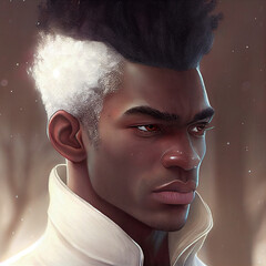 Portrait of a handsome black man