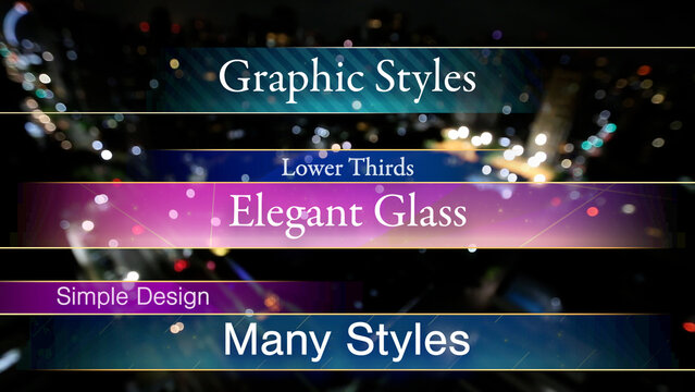 Elegant Glass Lower Thirds