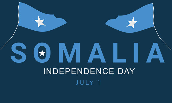 Somalia Independence Day. background, banner, card, poster, template. Vector illustration. - Powered by Adobe