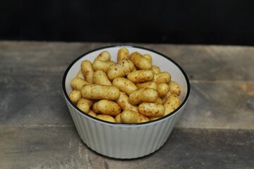 Sweet spicy crackers, typical snacks of Indonesian street food
