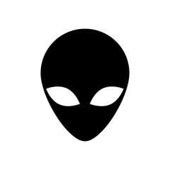 alien head, vector logo icon