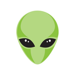alien head, vector logo icon