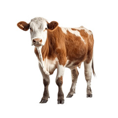 cow on transparent background Generative AI