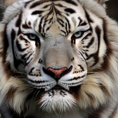 white tiger portrait