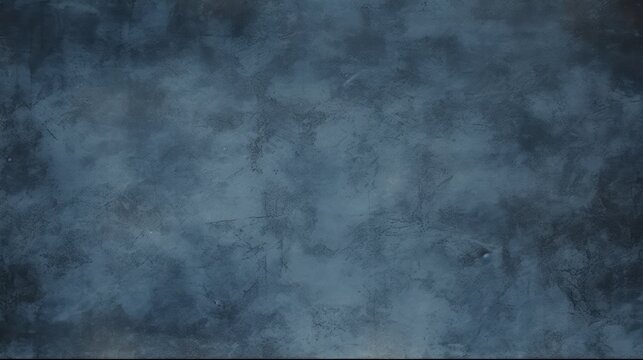 Background image of texture plaster on the wall in dark blue black tones in grunge style