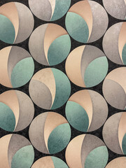 Pattern of circles, wallpaper, texture