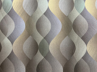 Wavy lines in gradient colors on a dark background, texture. trellis