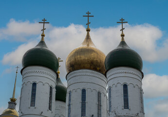 Orthodox Church in Kolomna, Moscow region, on the Cathedral Square of the Kolomna Kremlin