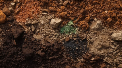 Soil background. Generative Ai