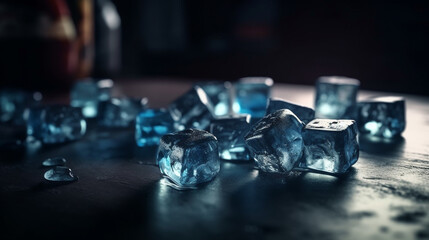Ice cubes. Generative Ai