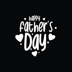 Happy Father’s Day lettering stock vector illustration 