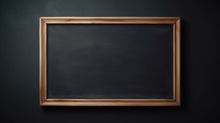 Fototapeta na wymiar Empty wooden chalkboard. Generative Ai