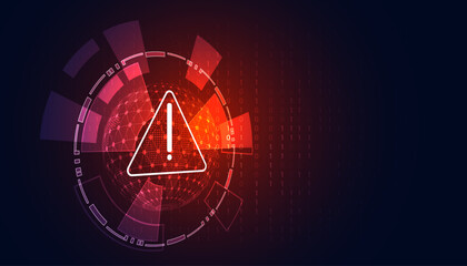 Abstract Risk Warning Symbol Danger Concept Background Speed Background Computer hacking, warning, being invaded by viruses, spyware, malware, trojans - obrazy, fototapety, plakaty