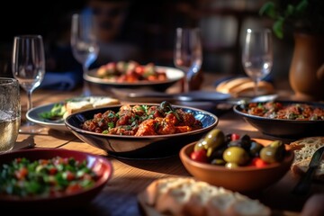 Tapas from spain varied mix of most popular tapa mediterranean food - Generative AI