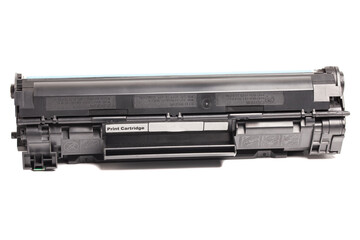 Cartridge for laser printer isolated on white background