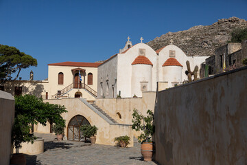 The monastery Piso Preveli - functioning monastery in Crete, Greece