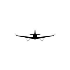 Plane icon on white background.