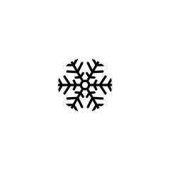 Snowflake icon  isolated on white background.