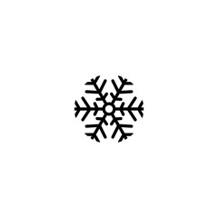 Snowflake icon  isolated on white background.