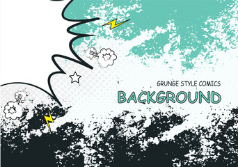grunge style comics background