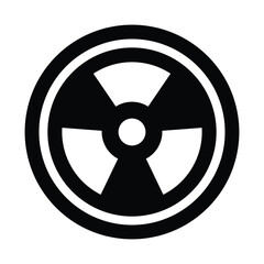 Obraz premium radiation line icon illustration vector graphic
