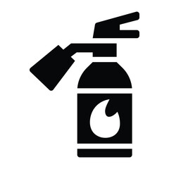fire extinguisher line icon illustration vector graphic