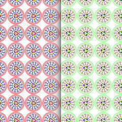 Pattern design in vector with adobe illustration, seamless pattern geomatic , organic  