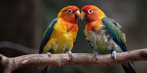 Lovebirds, Love expression, Generative AI