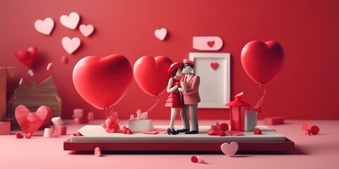 Miniature, Poster, Love expression