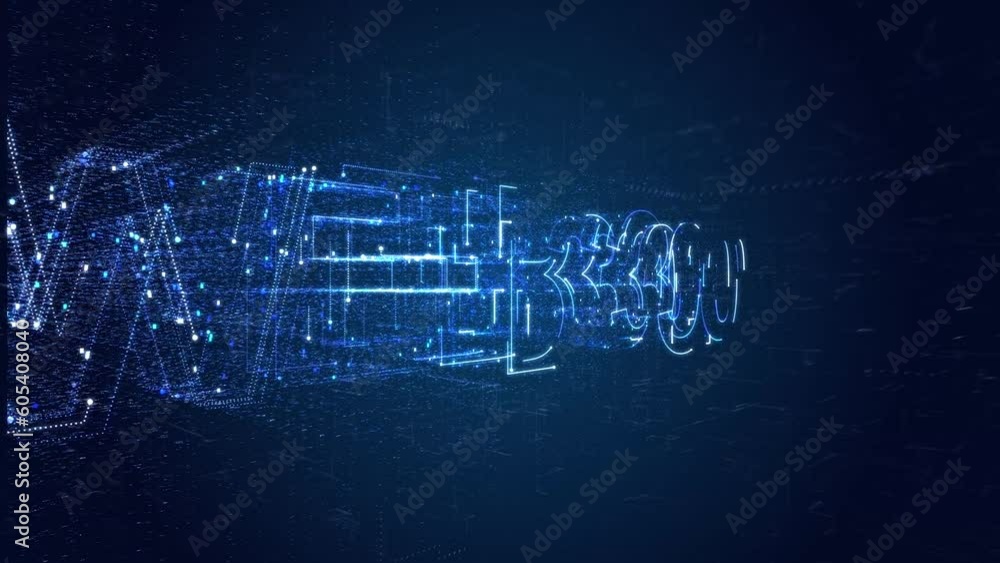 Poster digital web 3.0 concept. semantic web and ai algorithms analyze, interpret and evaluate data such as