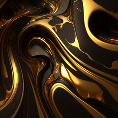 Black and gold marble abstract textures and wallpapers ai generated images 2